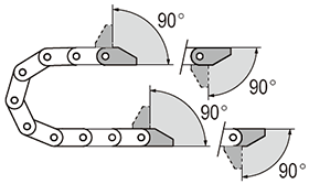 微型可打開電纜拖鏈特殊配置 微型可打開電纜拖鏈特殊配置